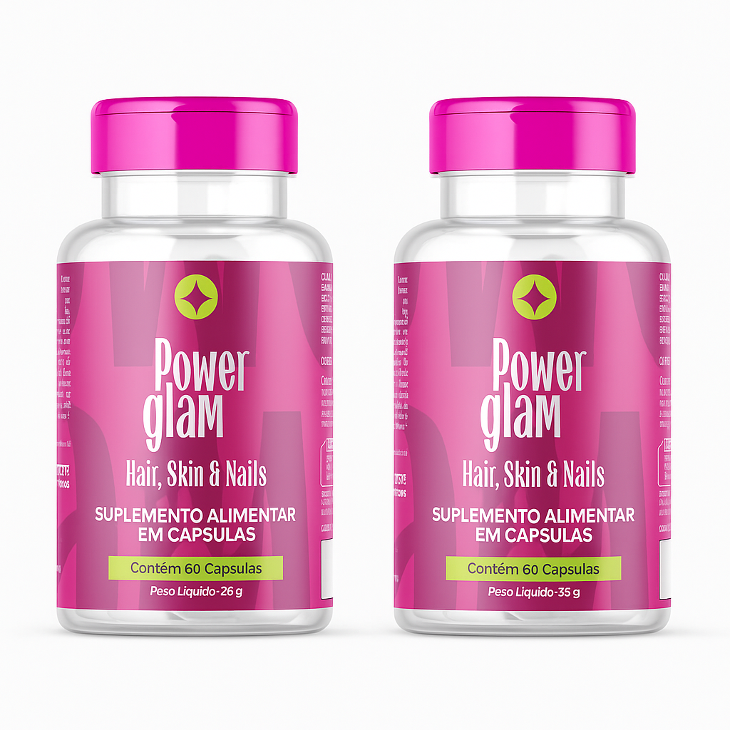 Kit com 02 - Power Glam – Hair, Skin & Nails