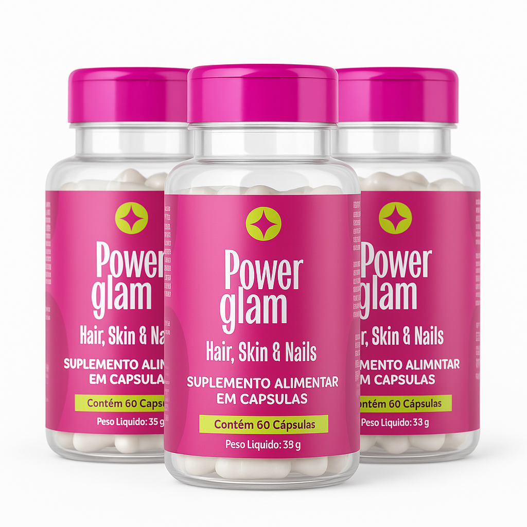 Kit com 03 - Power Glam – Hair, Skin & Nails